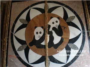 Multicolor Marble Floor Medallion,Multicolor Marble Round Medallion