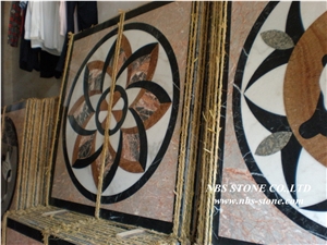 Multicolor Marble Floor Medallion,Multicolor Marble Round Medallion