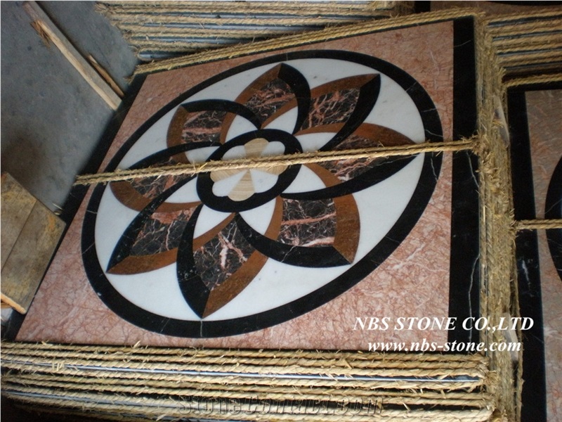 Multicolor Marble Floor Medallion,Multicolor Marble Round Medallion