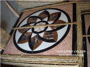 Multicolor Marble Floor Medallion,Multicolor Marble Round Medallion