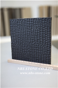 Sculptured China Black Granite Wall Relief, Black Granite Wall Reliefs