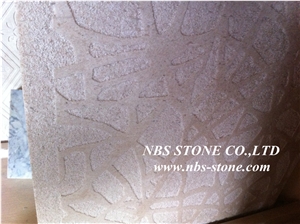 Sculptured China Yellow Marble Wall Relief