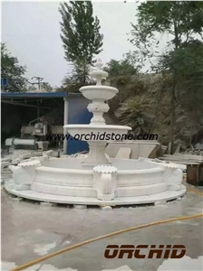 Natural White Marble Garden Fountain