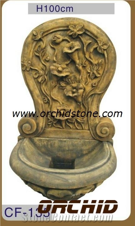 Sculptured Marble Wall Mounted Fountains