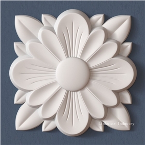 3d Decorative Stone Wall Art Designs, White Quartzite Signs
