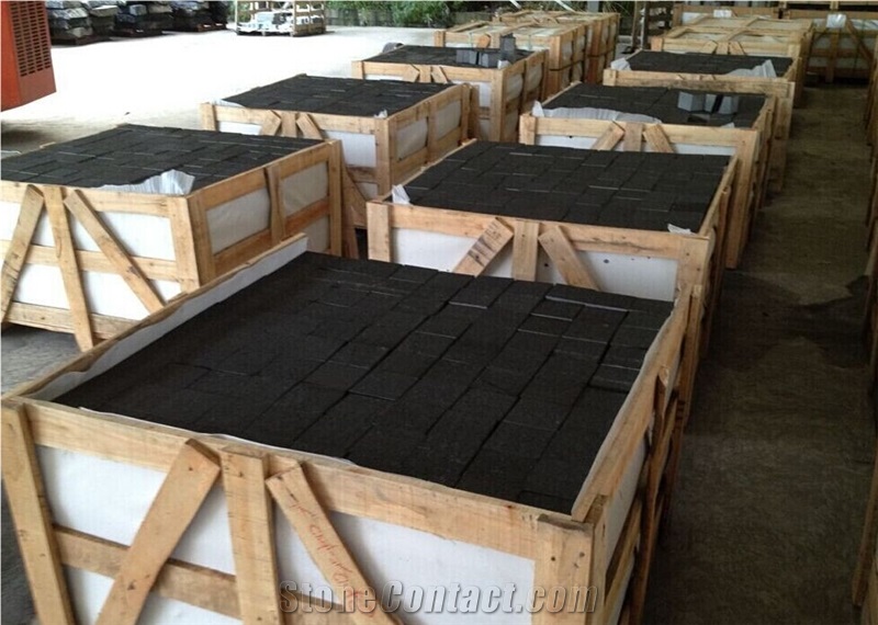 Black Basalt Cobble Stone
