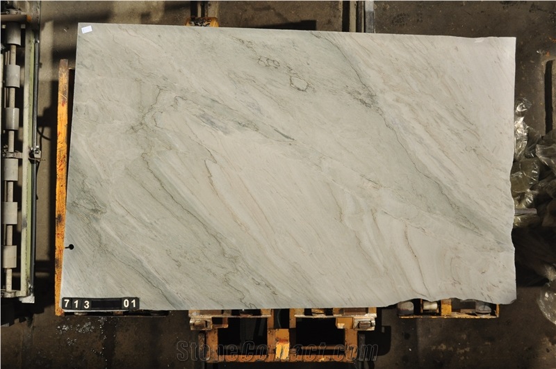 Polished Sea Pearl Quartzite Flooring Tile,Brazil White Quartzite Slabs & Tiles