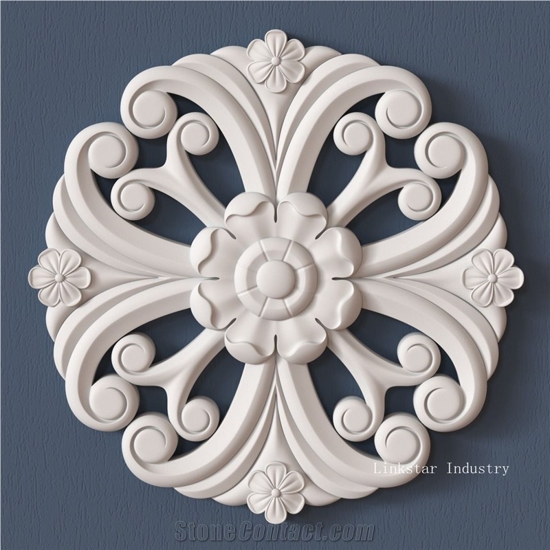 White Quartzite 3d Decorative Stone Wall Facing Tile, White Quartzite Relief & Etching