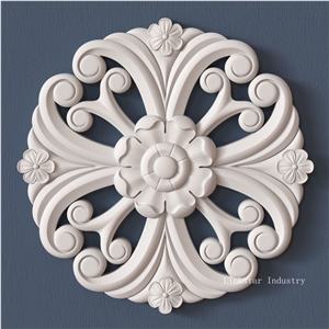 White Quartzite 3d Decorative Stone Wall Facing Tile, White Quartzite Relief & Etching