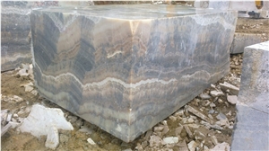Bubble Onyx Blocks, Turkey Blue Onyx