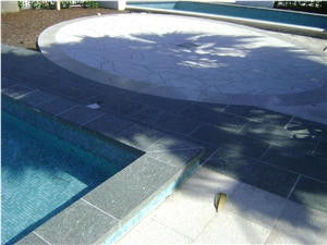 Chinese White Granite Pavers with Irregular Sharp, White Granite Flagstone