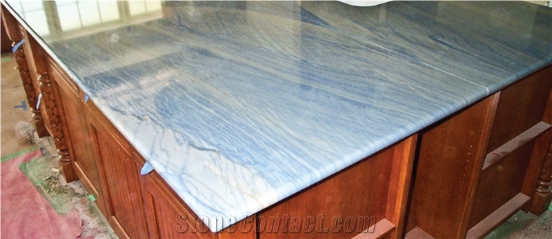 Azul Macaubas Quartzite Kitchen Countertops.Kitchen Work Top