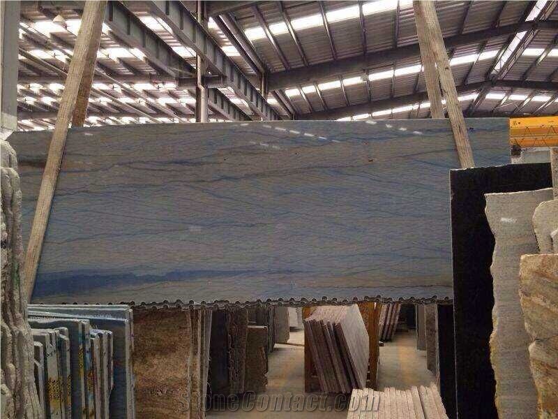 Azul Macaubas Quartzite Slabs, Brazil Blue Quartzite Slabs-High Quality for Hotel Walling & Floor Tiles