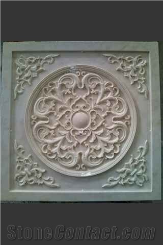 Spray Wave White Limestone Art 3d Walling Panel Covering for Home Wall Decoration Honed Customized