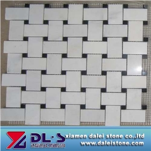 White Marble Mosaic Bianco Carrara Pattern Mosaic Tile