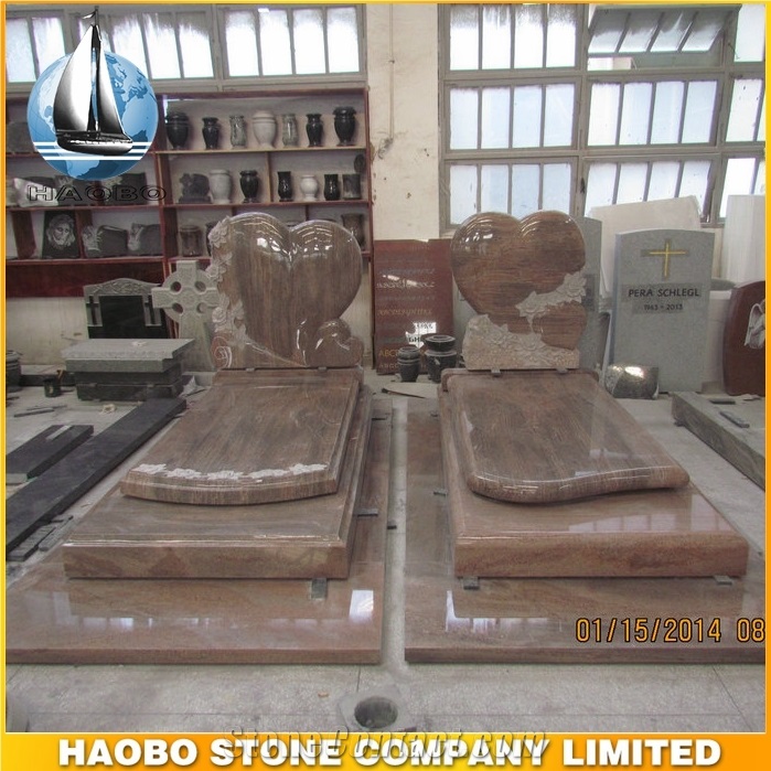China Red Granite Heart Monument and Tombstone, Red Granite Monument & Tombstone