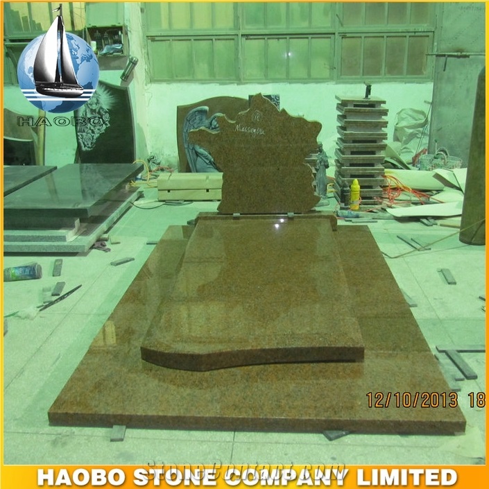 China Red Granite Heart Monument and Tombstone, Red Granite Monument & Tombstone