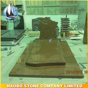 China Red Granite Heart Monument and Tombstone, Red Granite Monument & Tombstone