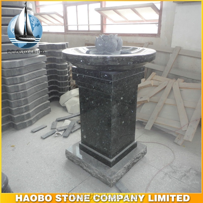 Granite Memorial Pedestal, Urn Monument