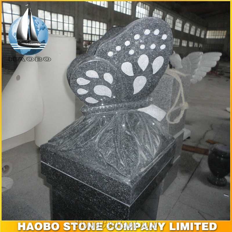 Granite Memorial Pedestal, Urn Monument