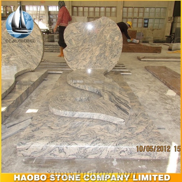 Simple Design China Juparana Grey Granite France Monument