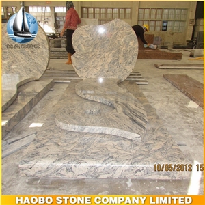 Simple Design China Juparana Grey Granite France Monument