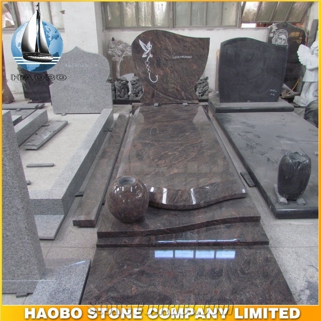 Simple Design China Juparana Grey Granite France Monument