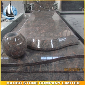 Simple Design China Juparana Grey Granite France Monument
