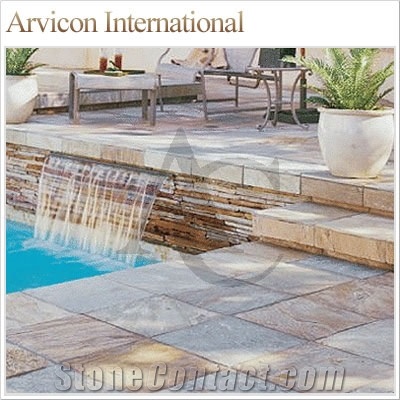Indian Autumn Slate Tiles & Slabs, Brown Slate Tiles & Slabs, Covering Tiles