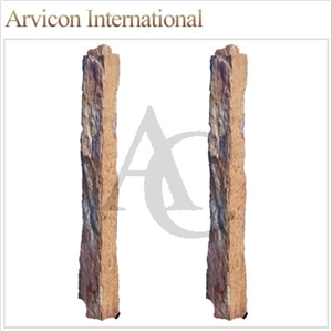 Kund Multi Slate Tiles & Slabs, Brown India Slate Tiles & Slabs