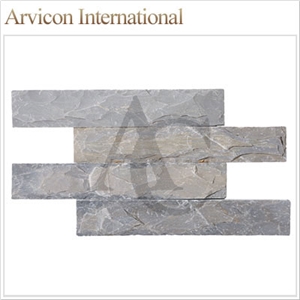 Lime Peacock Limestone Cultured Stone, Blue Limestone Wall Cladding
