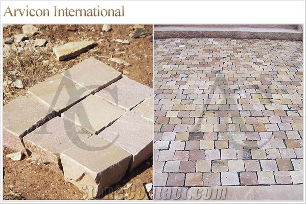Modak Basoda Sandstone Stairs & Steps, Beige Sandstone Risers