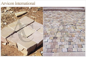 Modak Basoda Sandstone Stairs & Steps, Beige Sandstone Risers