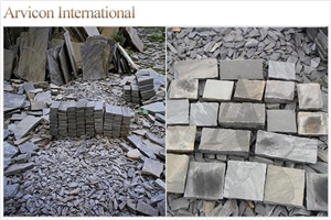 Sagar Black Sandstone Flagstone