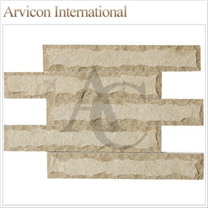 Tandoor Yellow Limestone for Cultured Stone, Yellow Limestone Stacked Stone Veneer