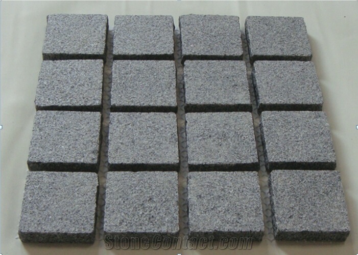 China G654 Granite Pavers ,Cube Stone For Floor Paving