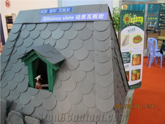 China Own Factory Good Quality Silicious Slate Roofing Tiles Roof Covering Roof Tiles Cheap Price, Siliclous Grey Slate Roof Covering