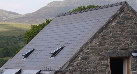 China Own Factory Good Quality Silicious Slate Roofing Tiles Roof Covering Roof Tiles Cheap Price, Siliclous Grey Slate Roof Covering