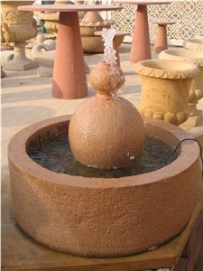 Dholpur Pink Sandstone Garden Fountains