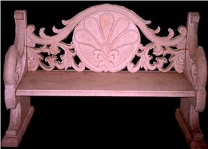 Dholpur Pink Sandstone Outdoor Benches