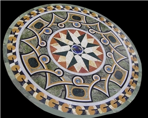 Rain Forest Green Marble Inlay Table Top Rain Forest Green Marble Inlay Table Top