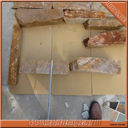 China Beige Quartzite Natural Stone Masonry, Castle Rock Stone, Culture Stone Cladding