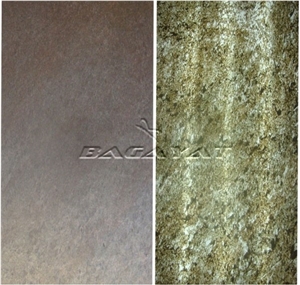 Uv Translucent Golden Slate Veneer, Supra Gold Flex Stone Veneer