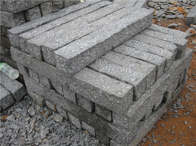 Eg85 Zhangpu Black Basalt /China Black Basalt Pineapple (Rough Picked) Pilisades/Pillars