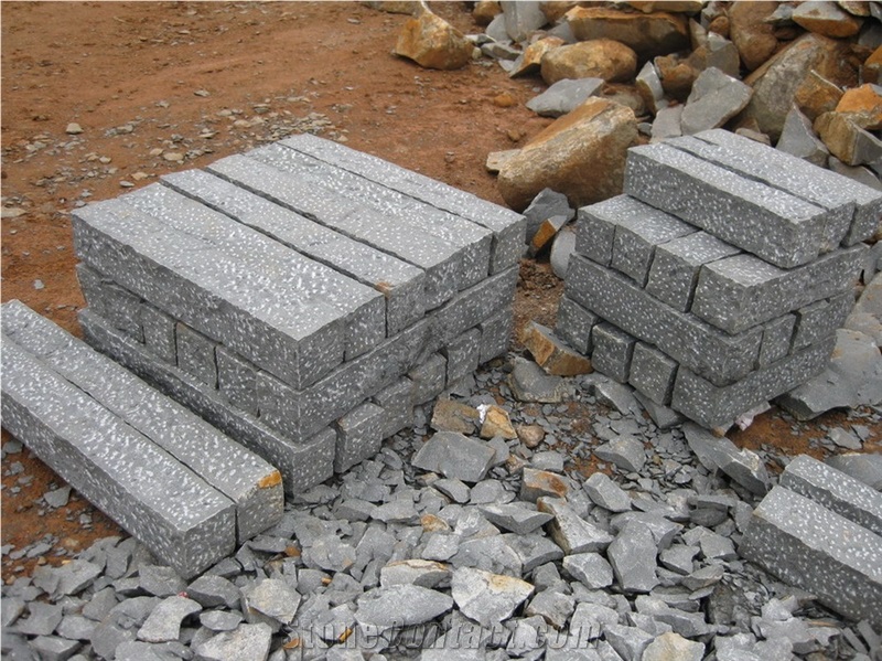 Eg85 Zhangpu Black Basalt /China Black Basalt Pineapple (Rough Picked) Pilisades/Pillars