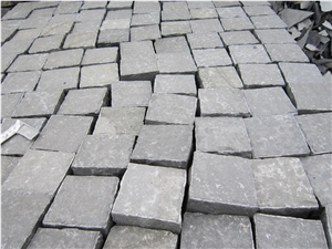 Zhangpu Black China Black Basalt Flamed Pavers/Cubes, Zhangpu Black Basalt Cube Stone & Pavers