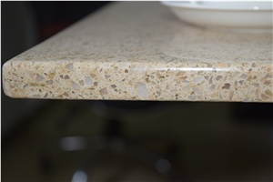 Bst C4014 Quartz Stone Kitchen Countertops with Bright Surface Directly from China Manufacturer at Competitive Pricing More Durable Than Granite Standard Sizes 108*26inch Thickness 2/3cm