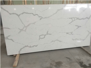Calacatta White Pure Space with Pure Vision Engineered Artificial Stone for Multifamily/Hospitality Projects Combines Performance and Design