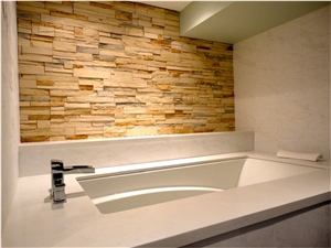 China Man-Made Quartz Stone for Multifamily/Hospitality Projects Non-Porous Surface Standard Size 31/37/43/49/61/73inch*22.5inch More Durable Than Durable