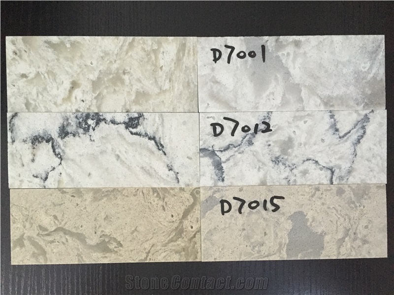 Supply Veined Quartz Stone Solid Surface and Bathroom Vanity Top with Bright Surface Non-Porous But Cheap Price More Durable Than Granite Standard Size 31/37/43/49/61/73*22.5inch